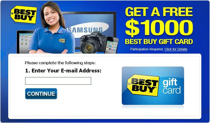 YOUSWEEPS - $1000 Best Buy Gift Card
