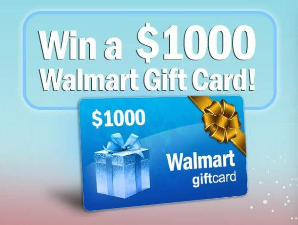 YOUSWEEPS - Win a $1000 Walmart Gift Card