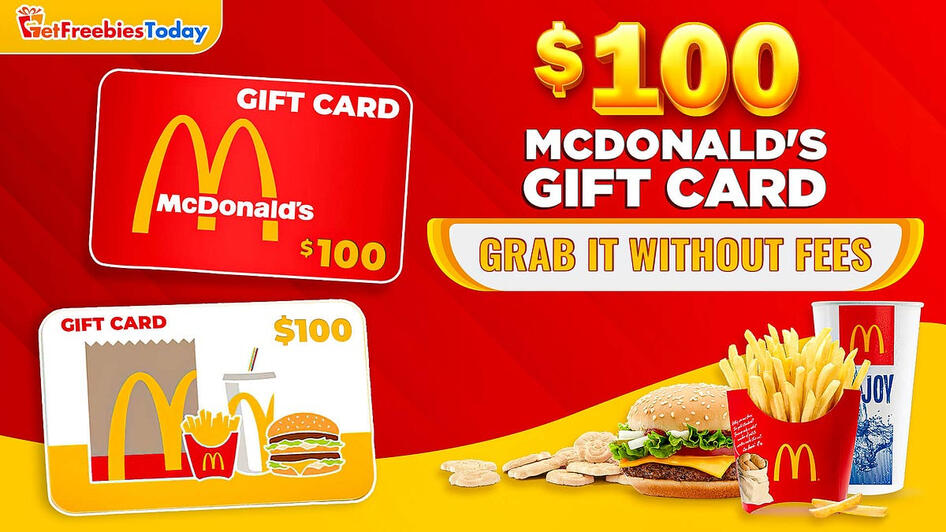 YOUSWEEPS - McDonalds $100 GiftCard